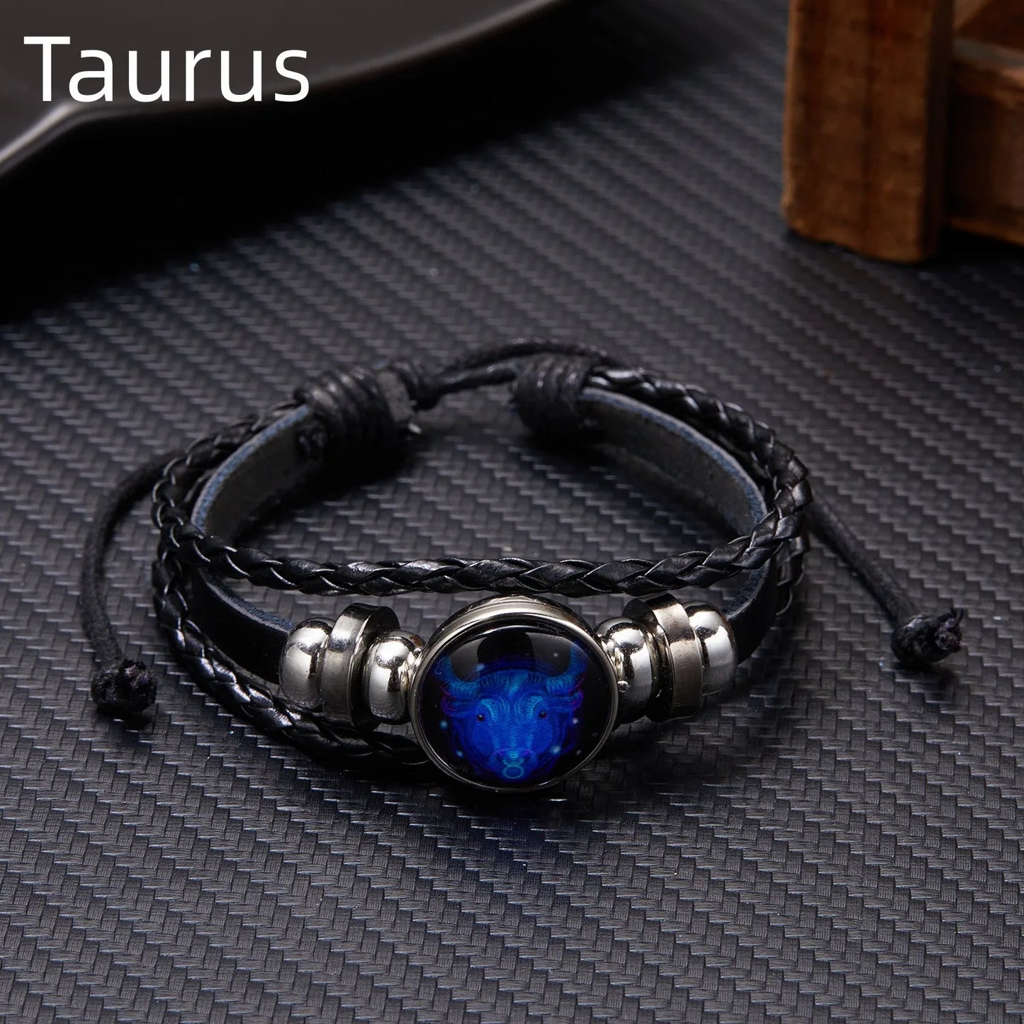 12 Constellation Zodiac Sign Charm Luminous Bracelets Men Women Vintage Multilayer Wrap Leather Bracelet & Bangle Birthday Gift