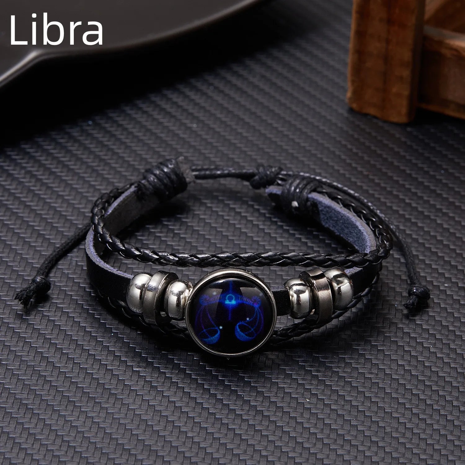 12 Constellation Zodiac Sign Charm Luminous Bracelets Men Women Vintage Multilayer Wrap Leather Bracelet & Bangle Birthday Gift